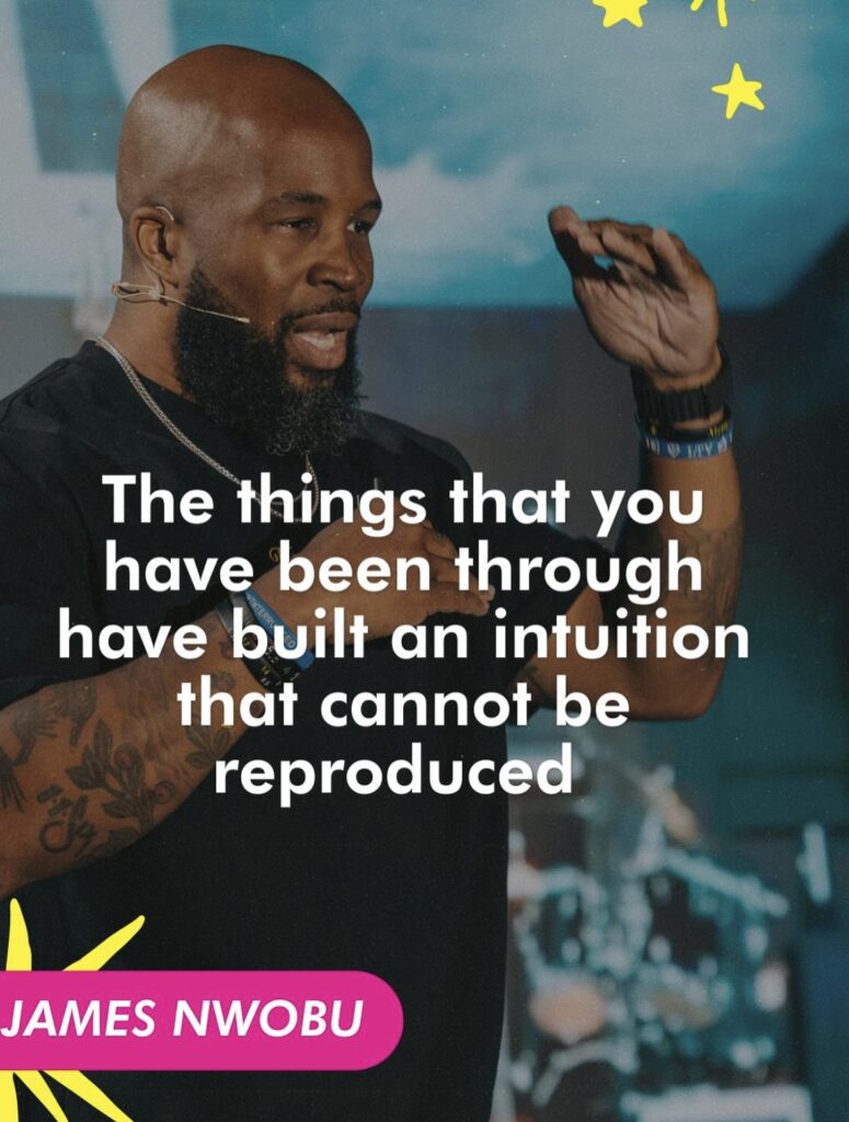 James Nwobu speaking at the Showit SPARK Conference on stage at Soho63 in Chandler, Arizona